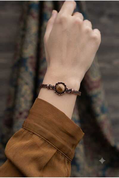 DOĞA KUTUSU Wooden Jasper Natural Stone, Compatible with Cancer, Taurus, and ...