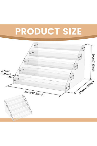 Choice1 5 Layer 4/5-Layers Acrylic Display Stand Transparent Multi-purpose Or...