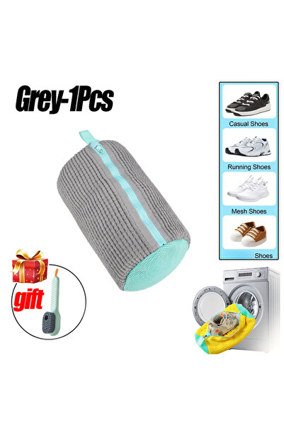 choice2 2PCS-grey-SET Laundry Bags Shoe Washing Machine Bag-with Zipper Laund...