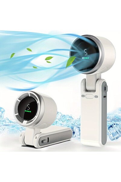 Choice WHITE-1pc 3-in-1 Fan, 5-speed, 3600mAh Rechargeable Lithium Battery, U...