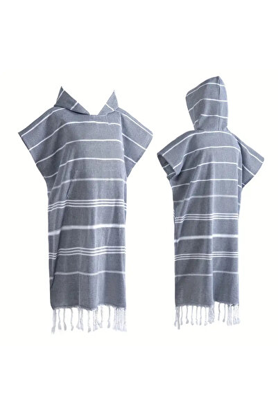 choice2 black(100x75cm) 1pc Turkish Surf Poncho Changing Towel, Swim Robes, S...