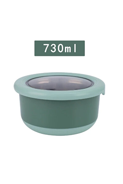 Choice11 green-730ml Fresh-keeping Box Stainless Steel Food Sealing Bowl Anti...