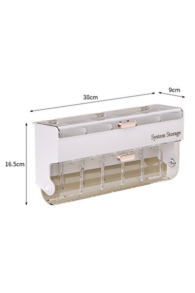 Choice white A double-layer cute hair accessory storage box, girl hair clips,...