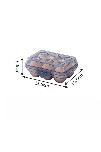 Choice5 Blue 6 grids 6/15/24 Grid Egg Storage Box with Anti-collision Partiti...