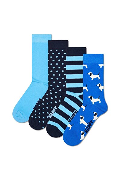 Happy Socks Unisex Socken, 4er-Pack - Alltags-Crew-Socken, Geschenkbox, Baumw...