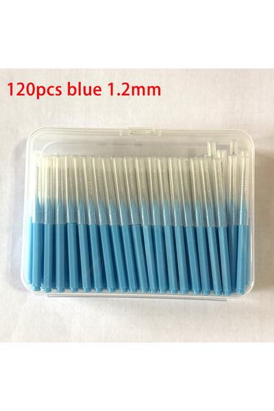 Choice9 120pcs blue 1.2mm 120Pcs/Box Interdental Brushes Health Care Tooth Es...