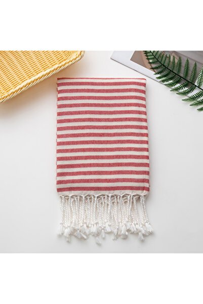 Choice1 1pc 90x180cm red Cotton Turkish Striped Beach Towel 90*180CM Sauna Sp...