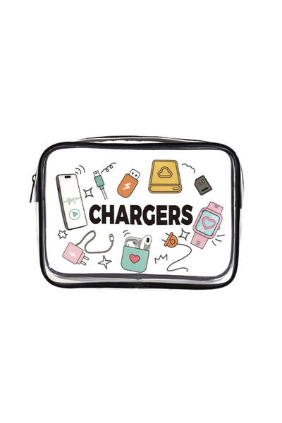 Choice3 20cm*15cm Electronic products Transparent PVC Makeup Bag, Waterproof ...