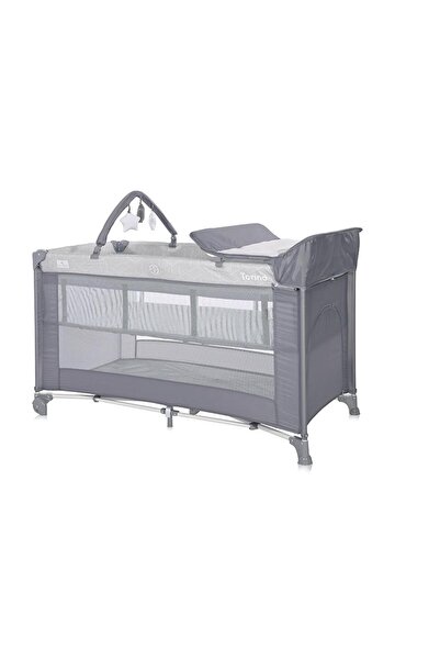 LORELLİ Patut pliabil Torino Plus, 2 nivele cu accesorii, Grey Elements