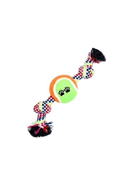 Tradesor Παιχνίδι σκύλου σχοινί με μπάλα - 23cm - 12pcs - 550568