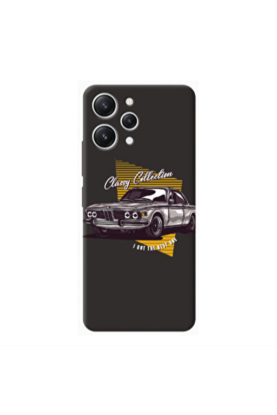 Other Xiaomi Redmi 12 Classy Collection Black Colored Silicone TPU Θήκη