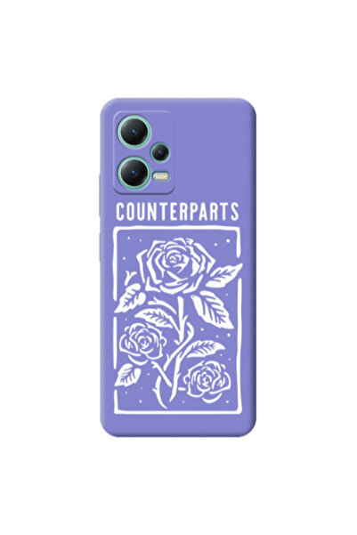 Other Xiaomi Redmi Note 12 Pro 5G Counterparts Purple Colored Silicone TPU Θήκη