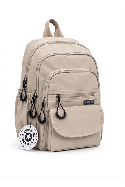 WİKİDAYS.S MODA TRENDİ Multi-Compartment Crinkle Fabric Casual Backpack - Wat...