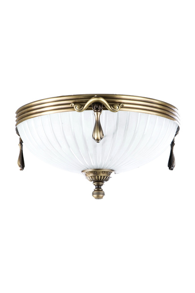 Avize çarşısı Royal classic Omega, Beyaz Kumlu Cam Başlıklı, Eskitme Antik Re...