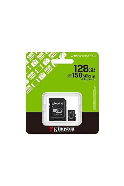 Kingstone Kıngston Canvas Select Plus 128gb Mıcro Sdhc Class10 150mb/s Hafıza...