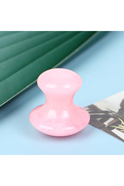 Choice Pink SPA Therapy Jade Board Face Massager Natural Rose Quartz Mushroom...