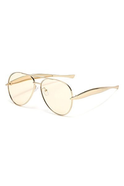 Choice6 Champagne High-end Quality Metal Sunglasses - Fashionable, Retro Pilo...
