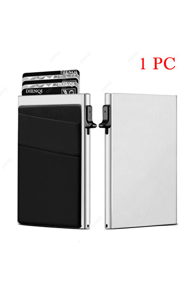 Choice9 Silver Anti-theft Cards Protectors Card Holder Minimalist Smart Walle...