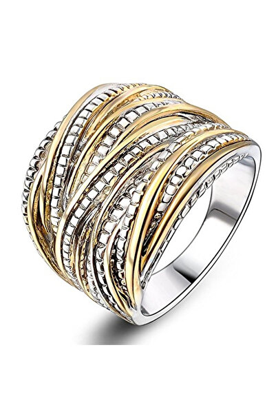 Choice11 خاتم هويتان عريض بتصميم متعدد الطبقات على شكل صليب للنساء، طراز B139...