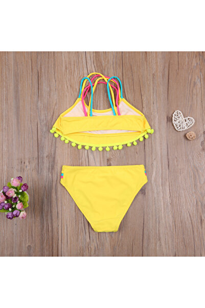 drool Costum de baie cu ciucuri din 2 piese (Culoare: Galben, Varsta: 11 - 12...