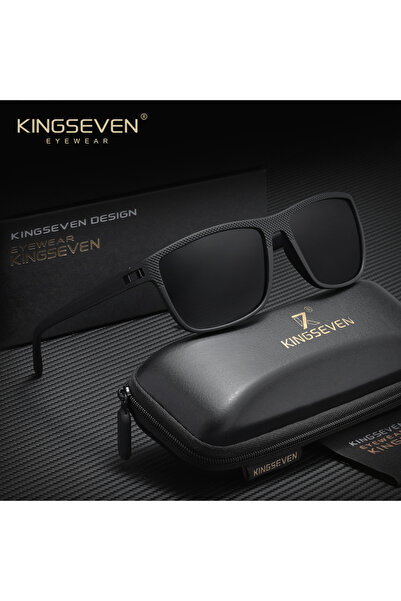 Choice11 Black Gray KINGSEVEN Brand Original Fashion Sunglasses Rectangle UV4...