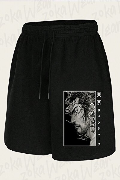 ZOKAWEAR Unisex Music Vintage Vagabond Manga Design Printed Shorts