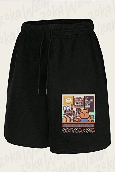ZOKAWEAR Unisex Capybarista Design Printed Shorts