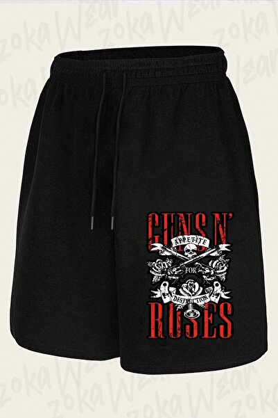 ZOKAWEAR Unisex Guns N Roses V36 Design Printed Shorts