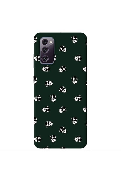 Other Samsung S20 FE Small Pandas Dark Green Colored Silicone TPU Θήκη