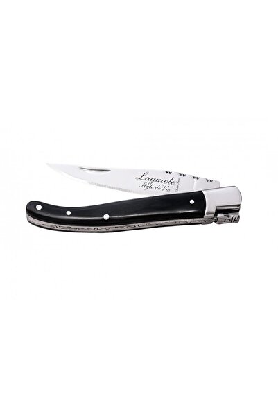 OEM Cutit de buzunar, Laguiole, Inox, Negru/Argintiu
