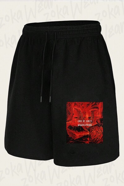 ZOKAWEAR Unisex Edge of Sanity Design Printed Shorts