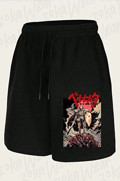 ZOKAWEAR Unisex Berserk Anime Guts Character Design Printed Shorts