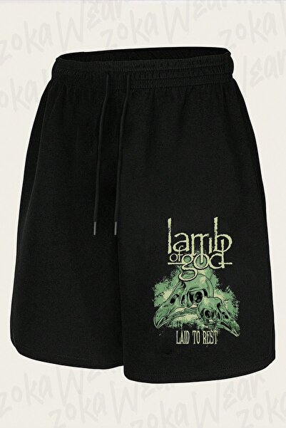 ZOKAWEAR Unisex Lamb of God Design Printed Shorts