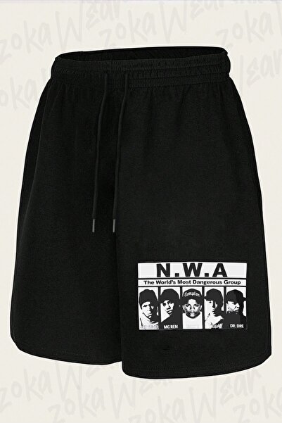ZOKAWEAR Unisex N.W.A V2 Design Printed Shorts