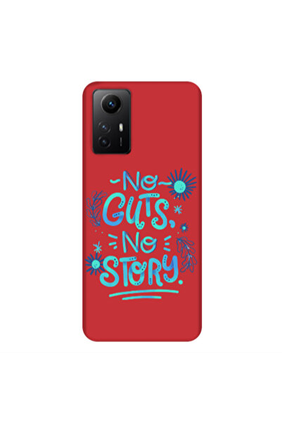 Other Xiaomi Redmi Note 12s No guts no story Red Colored Silicone TPU Θήκη