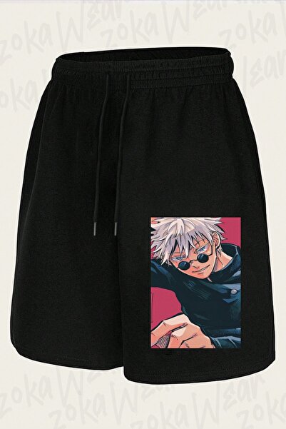 ZOKAWEAR Unisex Jujutsu Kaisen Satoru Gojo (Sensei̇) Char Design Printed Shorts