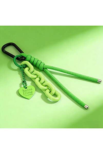 Choice Green Fashion Handmade Weaven Chain Keychain Unisex Backpack Key Phone...