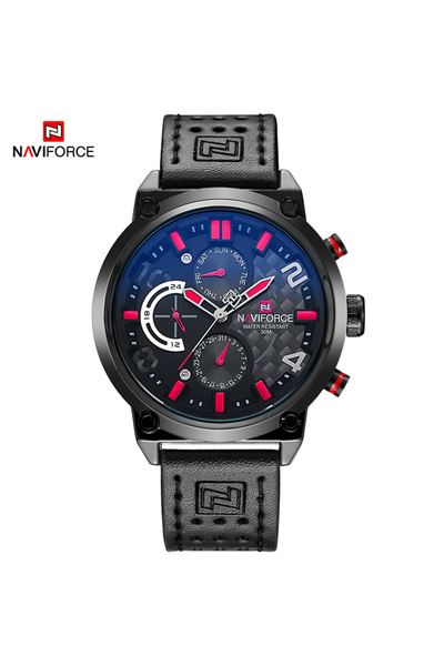 Choice1 ساعة يد رجالية كوارتز NAVIFORCE BRB مع تاريخ، ساعة رياضية للرجال، ساع...