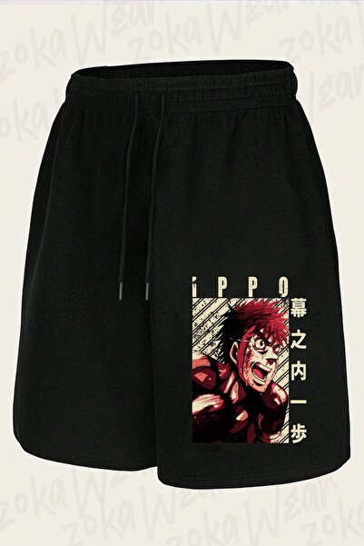 ZOKAWEAR شورت مطبوع بتصميم Ippo Makunouchi Hajime No Ippo للجنسين