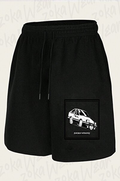 ZOKAWEAR Unisex Ae86 Kansei Dorifto Design Printed Shorts