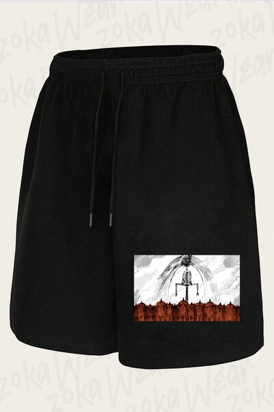 ZOKAWEAR Unisex Attack on Titan Titans Anime Character Design Printed Shorts