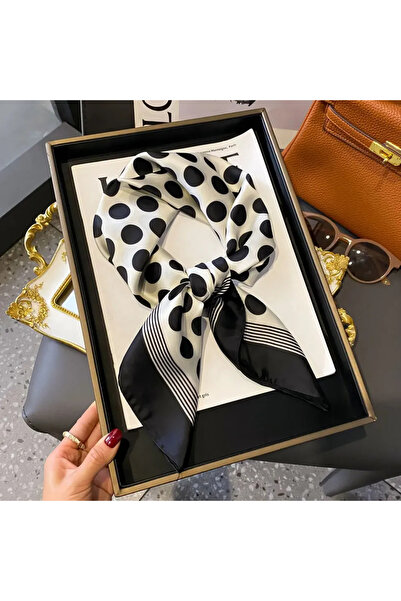 Choice9 70x70cm FJ418-32-8 Luxury Chain Print Small Square Scarf Simulated Si...