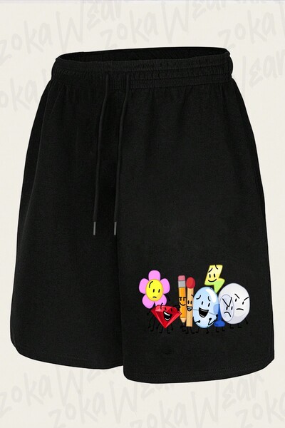 ZOKAWEAR شورت مطبوع بتصميم BFDI v9 للجنسين