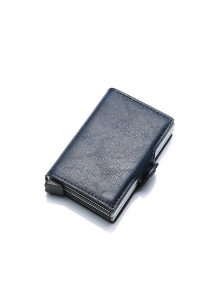 Choice1 Blue Rfid Men Card Wallets Carbon Fiber Slim Mini Wallet 14 Card Hold...