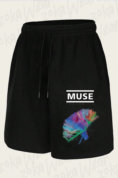 ZOKAWEAR Unisex Muse The2Ndlaw Design Printed Shorts