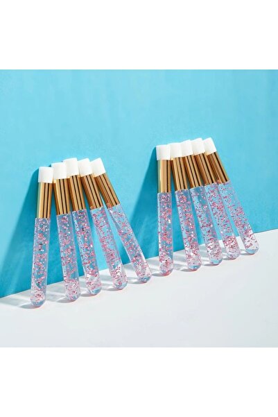 Choice Nylon A0219-10PCS pink 10pcs Crystal Eyelash ExtensionCleanser Brushes...