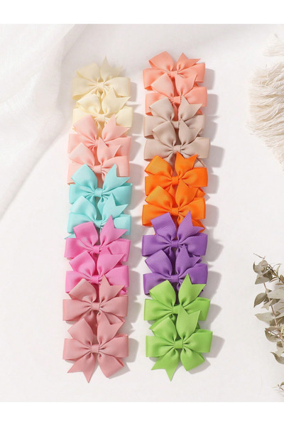choice2 20PCS BABY BOWS 20/40/60PCS 2.3'' Grosgrain Ribbon Bows Hair Clips Se...