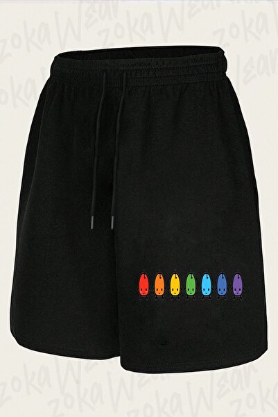 ZOKAWEAR Unisex Rainbow Junimo Stardew Design Printed Shorts