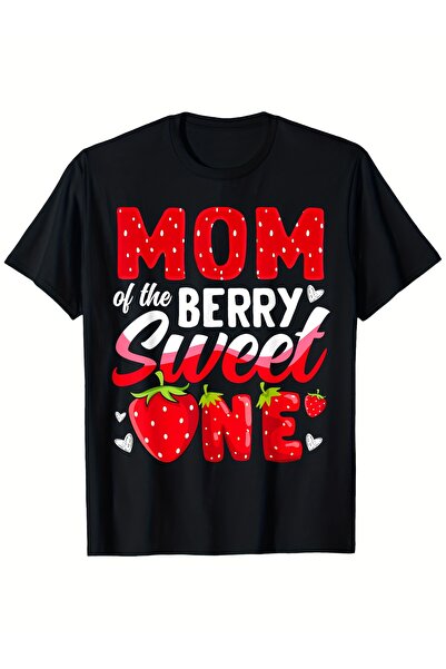 STITCHLY قميص "Berry Sweet One First" المضحك كهدية للأم، تي شيرت قطني ناعم وق...