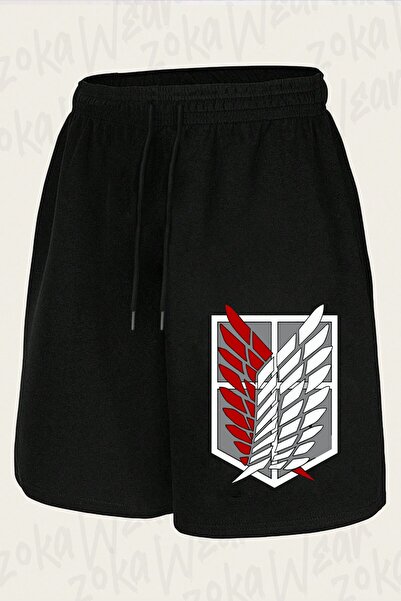 ZOKAWEAR Unisex Aot Manga Animee Design Printed Shorts